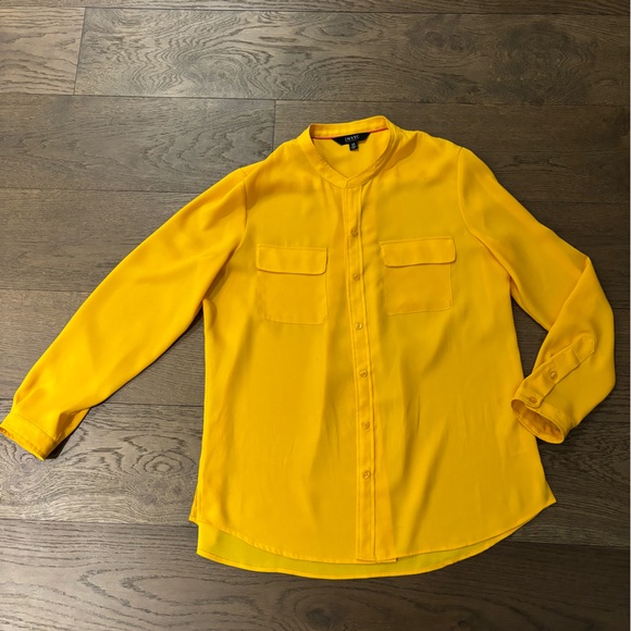 IMNYC Yellow blouse women’s size large - Picture 1 of 4